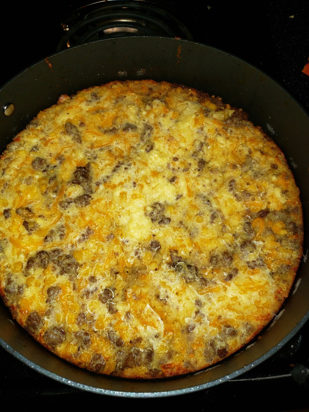 Meaty Cheesy Cornbread